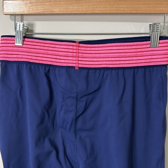 Free People Practice Makes Perfect Leggings Navigate Navy Pink Size Large - Picture 8 of 14